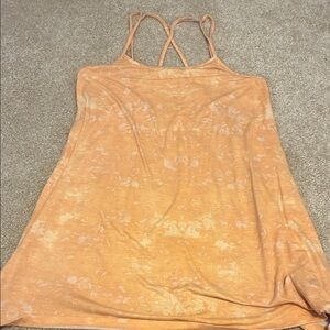 Hurley Orange Tie-Dye Mini Dress